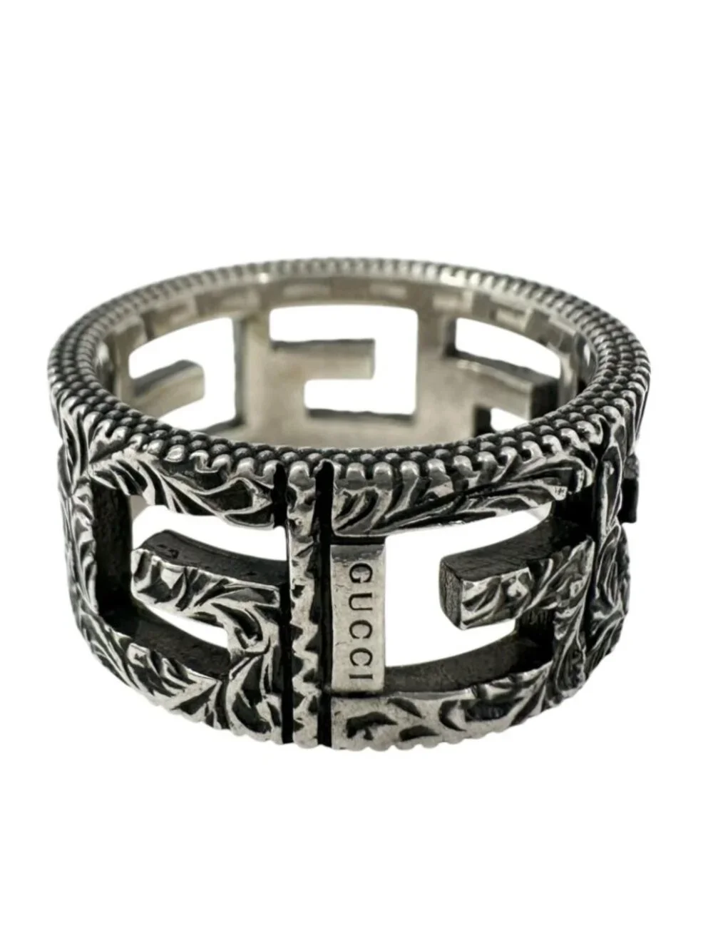 Gucci Square Silver Ring